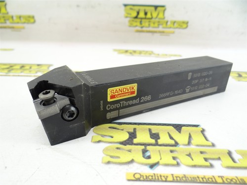 SANDVIK CORO-THREAD INDEXABLE THREADING TOOL HOLDER 1" SHANK 266RFG-164D