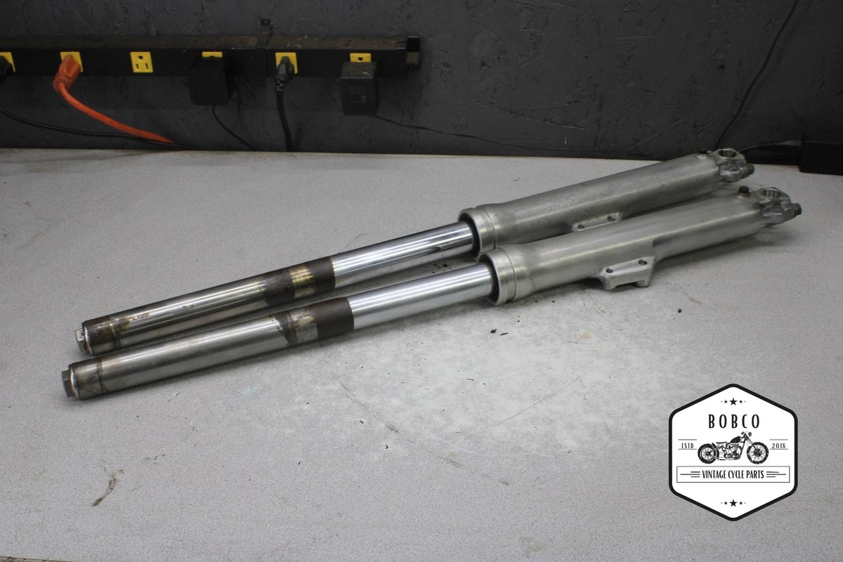 1972 Suzuki GT550 Indy FRONT FORKS SHOCK SUSPENSION SET PAIR 1822