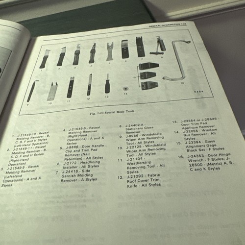 Manual de servicio Fisher Body 1979 cubiertas Chevrolet, Buick, Pontiac, Olds., Caddy - Imagen 8 de 9