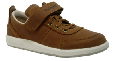 Boys Childrens Kids Timberland One Strap Brown Leather Trainers Shoes Size UK  - Image 1 of 4