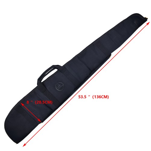 Bolsa de almacenamiento de escopeta de lona 53" estuche de transporte de pistola suave caza duradera en EE. UU. - Imagen 17 de 34