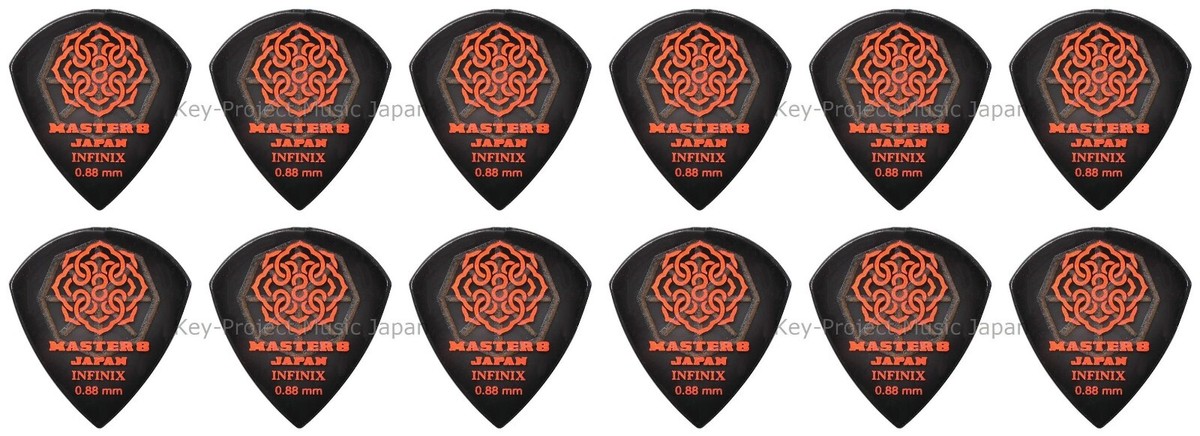 MASTER 8 JAPAN IFS-JZ088 Hard Grip Guitar Pick 6 or 12 picks MASTER 8 JAPAN IFS-JZ088 Hard Grip Guitar Pick 6 or 12 picks