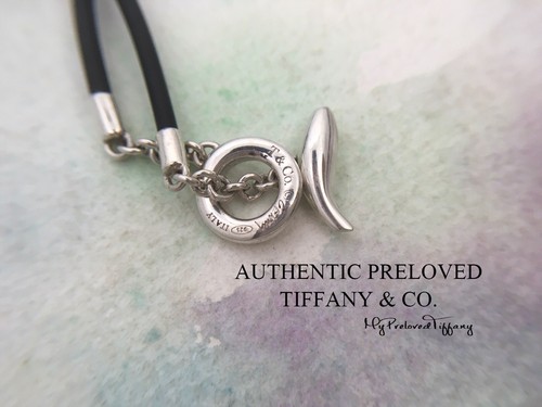 Excellent Authentic Tiffany & Co. Gehry Fish Toggle Choker Necklace Silver 15.5” - Bild 9 von 9