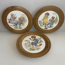 HORNSEA or Poole Vintage Pottery Plaque By N. Sand 8.5” 22cm Diameter England