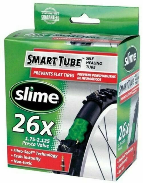 Slime Smart Tube - Self Sealing Presta Valve Inner Tube 29" - Black, (40FC.30073)