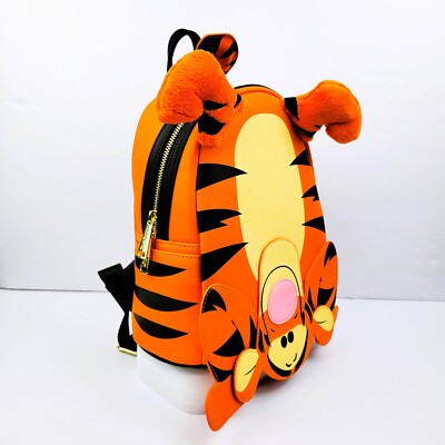 Disney Loungefly Winnie the Pooh Tigger Upside Down Orange Mini Backpack Loungefly Disney Tigger Cosplay Winnie the Pooh Upside Down  main image 2