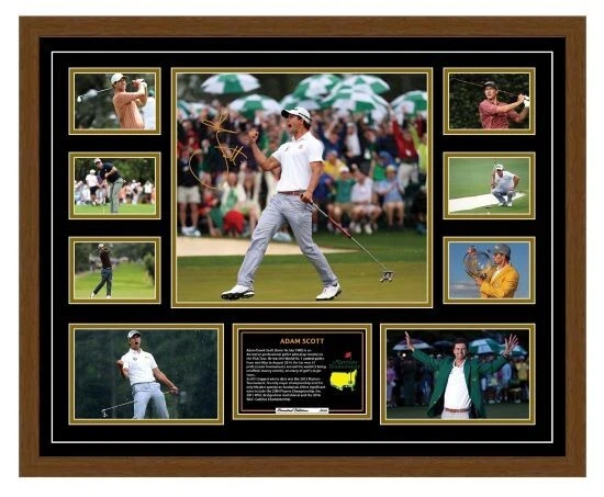 ADAM SCOTT 2013 US MASTERS WINNER SIGNED LIMITED EDITION FRAMED MEMORABILIA - image 3 of 4