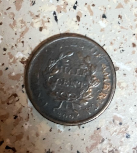 1807 Draped Bust Half Cent - Picture 3 of 4