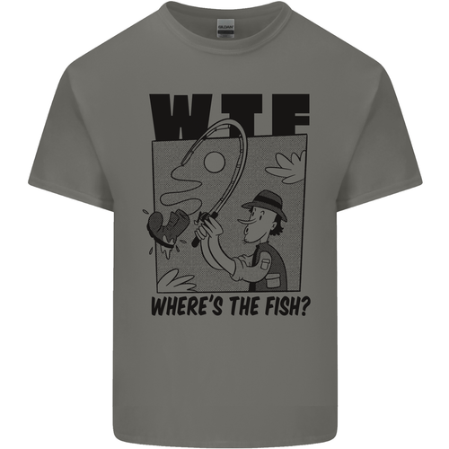 WTF Wheres the Fish Divertida Pescador Hombre Camiseta Algodón Top - Imagen 71 de 100