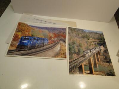 Trains' Railroad Photography Series America's Super Railroads 8 Train Prints