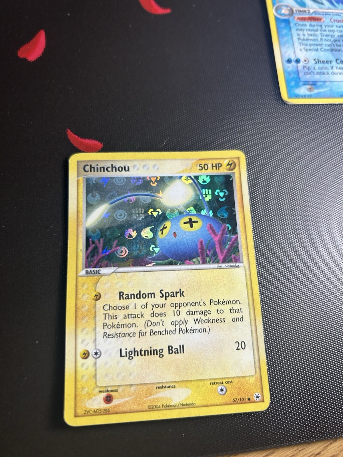 Pokemon Chinchou 57/101 Common Reverse Holo EX Hidden Treasures