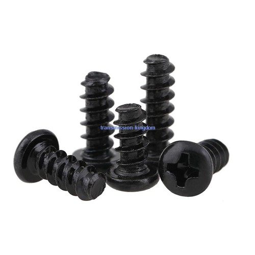 Black Phillips Pan Head Flat Tail Self Tapping Screws Carbon Steel M1.4-M4 - Picture 3 of 4