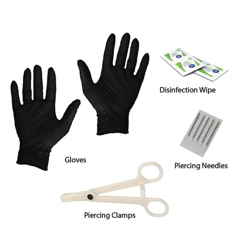 41pcs Professional Body Piercing Tool Kit Ear Nose Navel Nipple Needles Set - Bild 2 von 10