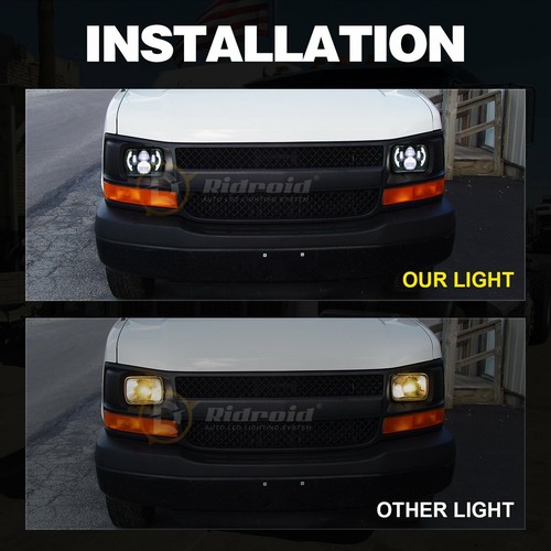 Faro cuadrado de haz sellado para Ford E-150 E-350 H6054 7x6" LED - Imagen 8 de 12