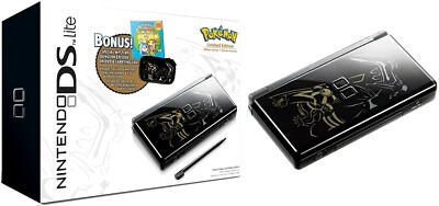 Nintendo DS Lite Pokémon Limited Edition Onyx Dialga and Palkia  Collectible GC