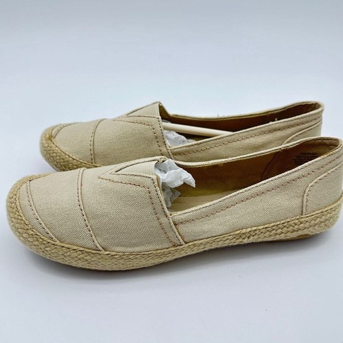 Mootsies Tootsies Freshee1 Womens SZ 8 M Natural LInen Espadrille Canvas Flat - Picture 2 of 7