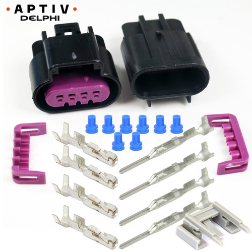 Delphi GT150 4-Pin w/ 18 20 GA Wire Kit, 4-Conductor, 15 Amps Sealed Connector - Bild 1 von 6