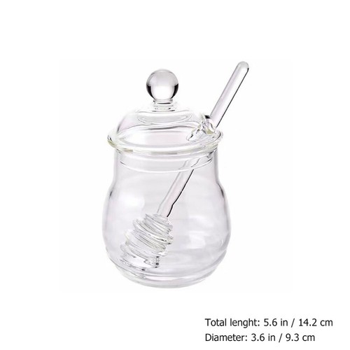 Kitchen Storage Jar Honeycomb Jar Clear Jar Small Honey Bottle - Picture 10 of 12
