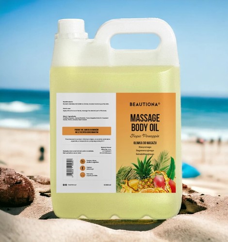 BEAUTIONA Olio da Massaggio Corpo e Viso, 5000 ml - Foto 3 di 8