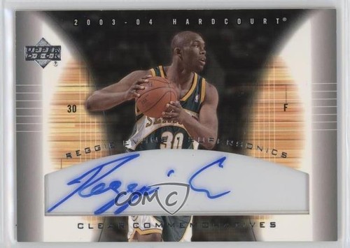 2003-04 Upper Deck Hardcourt Clear Commemoratives Reggie Evans #RE-A Auto