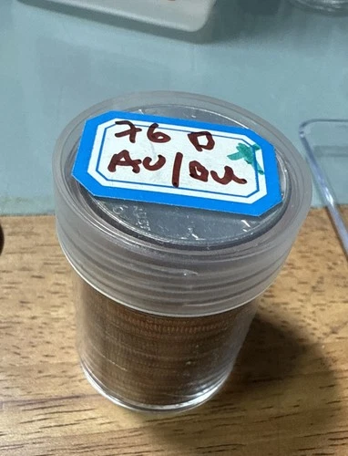 1976 D Kennedy Bicentennial Half Dollar - AU / BU - Uncirculated Roll - Tube