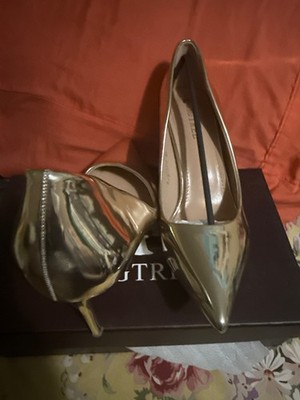 Fashionable Metallic High Heels, Pointed Toe Sexy Clubwear Slip-On Pumps For Wom