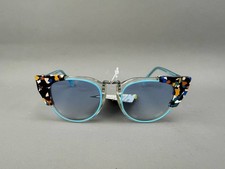 Fendi Blue FF 0074/S Cat Eye Sunglasses RCJST 50-20-140