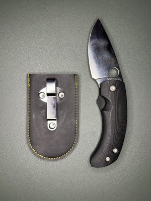 Spyderco Friction Folder 2.84'' VG-10 Plain Edge G-10 Handle Flip de Leeuw C167GP