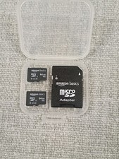 Amazon Basics 64GB microSDXC Memory Card with Full Size Adapter Black