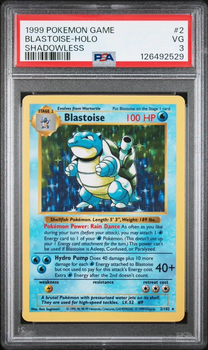 Pokémon TCG Base Set Grade 3 English Collectible Individual Card Games for  sale
