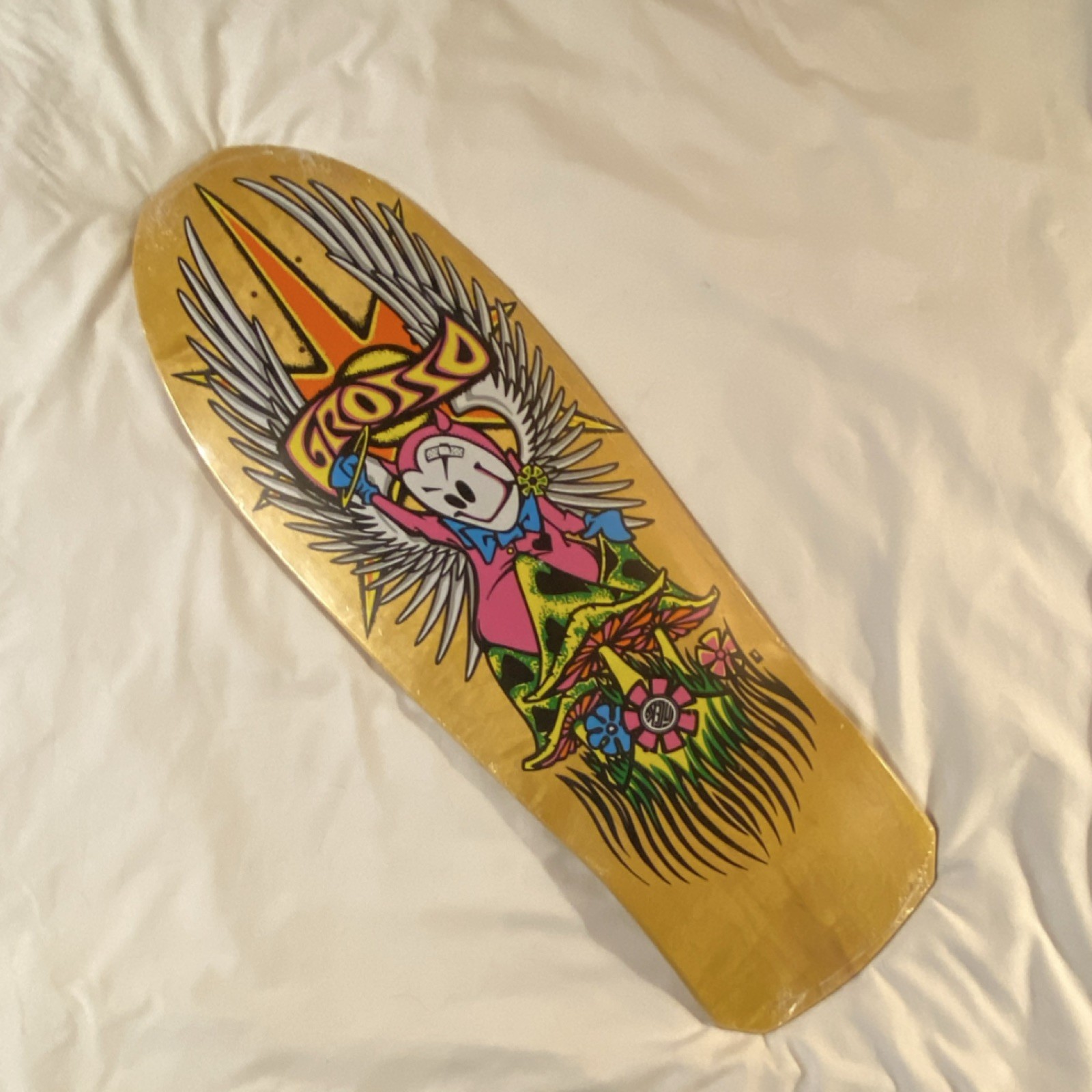 Grosso Forever Gold Skateboard Deck Art Theme