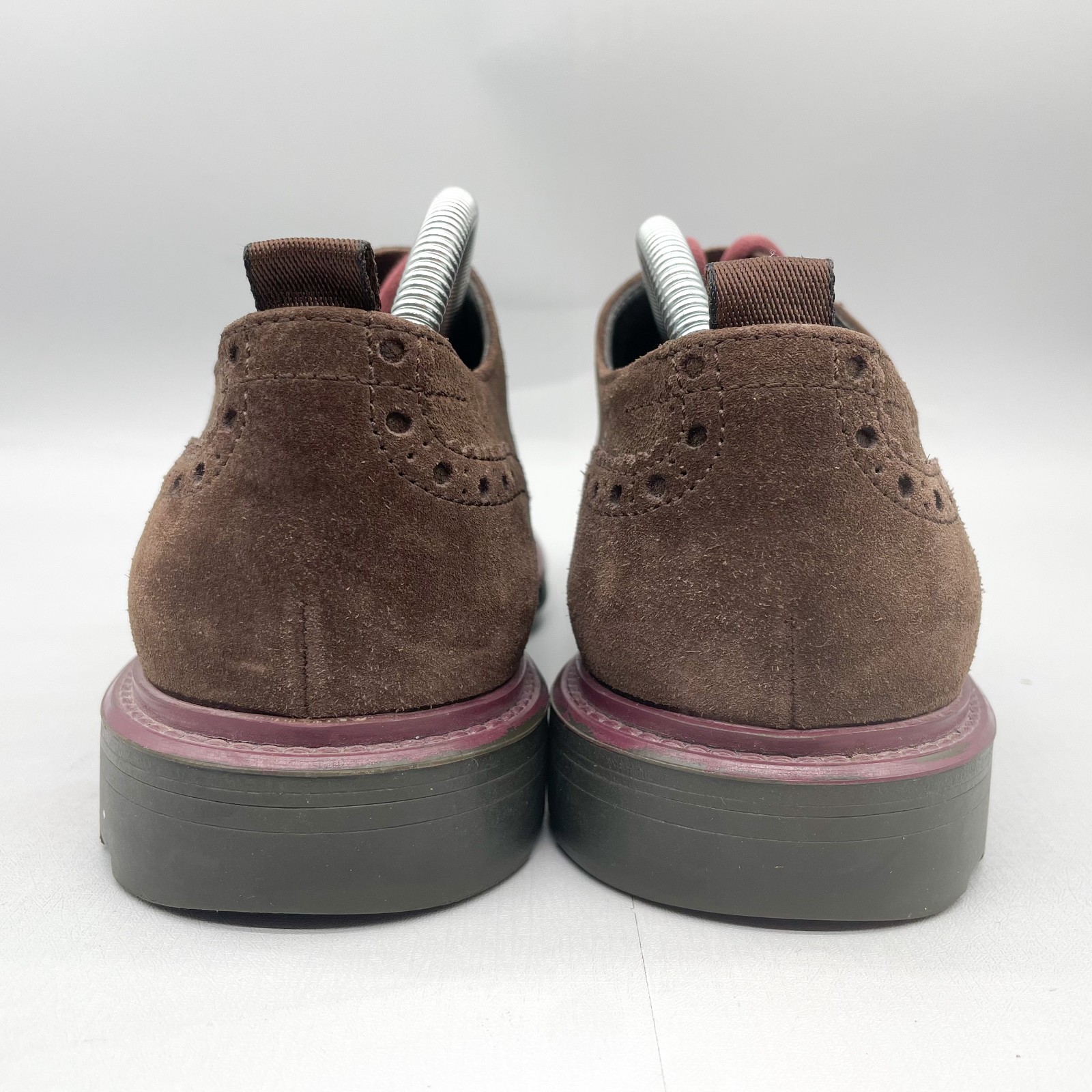 SAOLA Scarpe eleganti Oxford Hugo Boss da uomo 43 10 Bokio derby a coda di rondine in camoscio marrone stringate