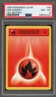 Pokemon Fire Energy 98/102 Base Set Shadowless 1st Edition PSA 8