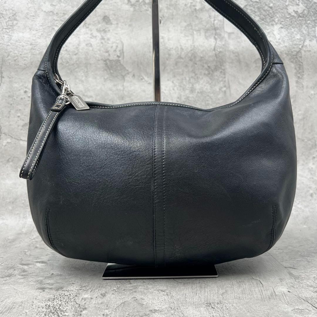 バッグ Old Coach Ergo Black hand bag Coach Vintage Ergo Hobo Shoulder Bag 9219 Black Leather Used