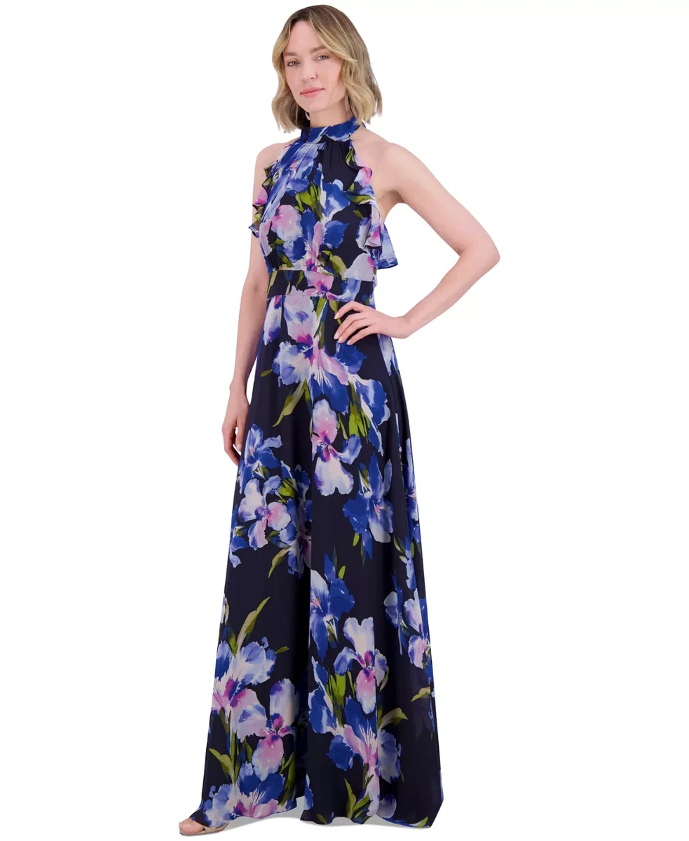 sachin and babi light blue dress GIA HALTER MAXI DRESS main image 0