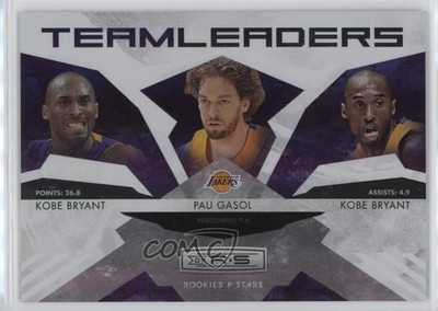 2009 Rookies & Stars Team Leaders Hologold /250 Kobe Bryant Pau Gasol HOF 0uo9