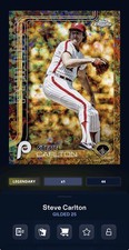 DIGITAL TOPPS BUNT Steve Carlton GILDED 25 LEGENDARY MINI DIAMOND /50 Read