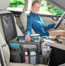 Car Front Seat Storage Organizer Black Passenger Seat Desk Laptop Holder Tray