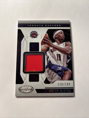 Rafer Alston NBA Panini Certified 2018-19 Jersey /149 #MT-RAS Toronto Raptors