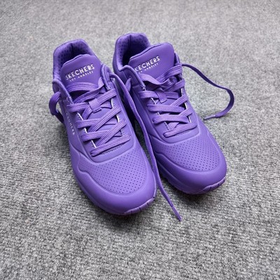 Skechers Uno Stand On Air Purple Sneakers Women Air Cooled Memory Foam