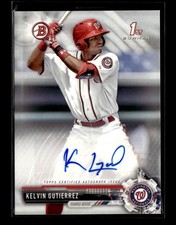 2017 Bowman #PA-KG Kelvin Gutierrez Paper Prospect Autographs