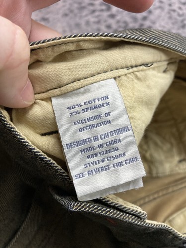 Carbon2Cobalt Sepia Chinohose Herren 33 x 31 vorne flach khaki 5 Taschen Köper - Bild 7 von 19