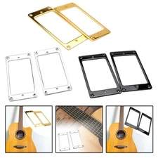 2 Pieces Brass Guitar Pickup Frame Guitar Accessory Humbucker Pickup Rings