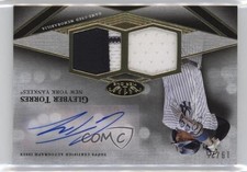 2022 Topps Tier One Relics 19/25 Gleyber Torres #T1ADR-GT Dual Patch Auto 7xr
