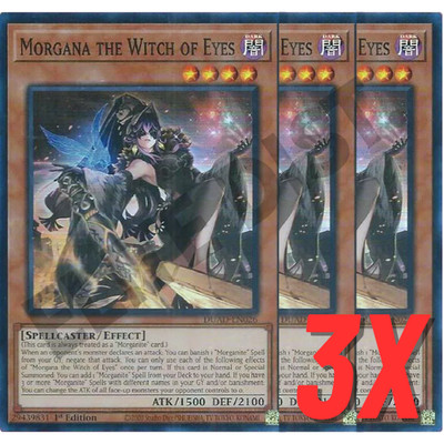 Yugioh Morgana the Witch of Eyes (DUAD-EN026) 1st Ed SUPER RARE HOLO (NM) (3X)