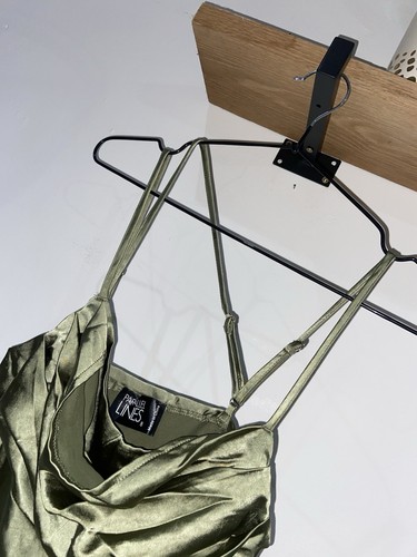 Parallel Lines Clothing Khaki-Green Dress Size 8 - Picture 4 of 10
