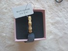 Suzy Levian 14k Gold Over 925 Sterling Silver Cubic Zirconia Bamboo Eternity 8.5 — photo 2