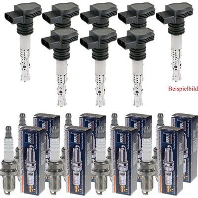 8x ESEN SKV Zündspule + BERU Zündkerze für Daimler X30_ Six 4.0 Jaguar XJ NAW