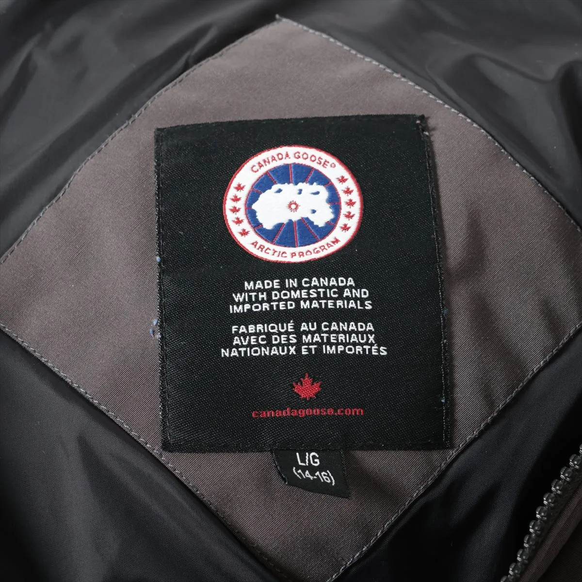 Canada Goose Cotton & Polyester Down jacket L (14-16) Kids Gray  4597Y Sotheby E thumbnail 7