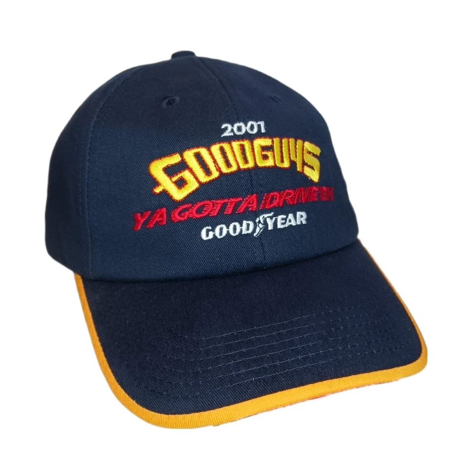 De colección Good Year Racing Good Guys 2001 Ya Gotta Drive Em Hombres Gorra Gorra Snapback Foto 3 de 4